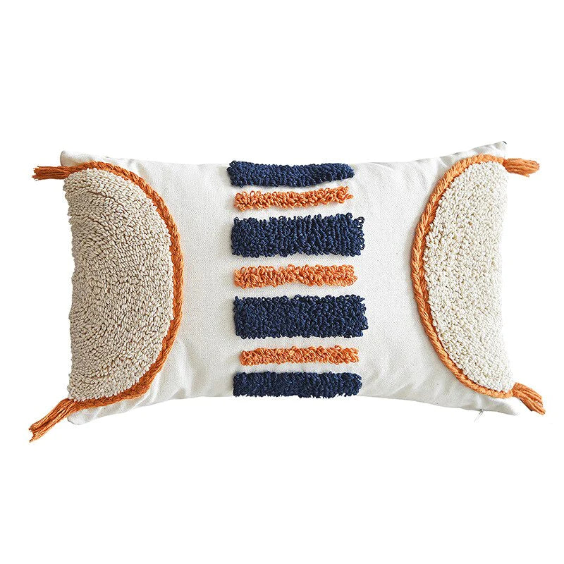 Soft textile comfort: Indulge in the cozy comfort of the soft textile used to create this pillow, offering a plush and inviting feel that enhances relaxation and comfort.