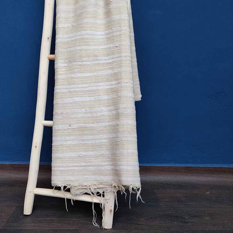 Limited Edition: With a limited quantity available, this vintage handira blanket becomes a cherished and exclusive addition to your home.