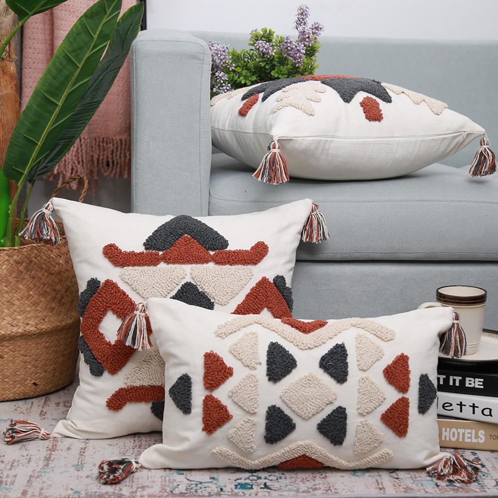Azilal pillow with pattern: Handcrafted in Morocco, this pillow showcases vibrant colors and intricate designs, adding a touch of cultural heritage and artisanal craftsmanship to your home decor.